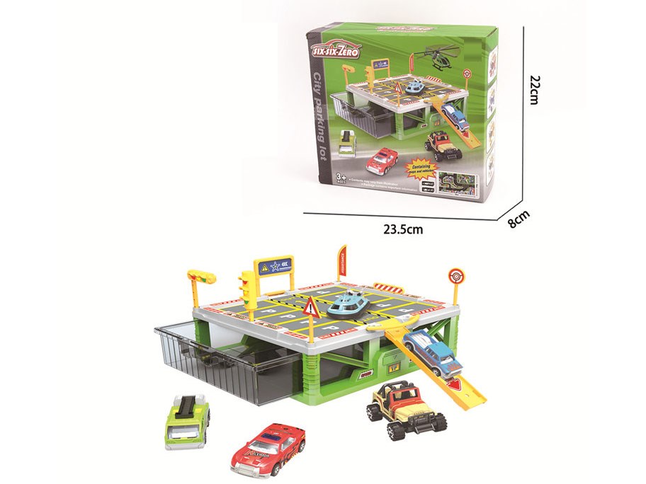 DIE-CAST PARKING LOT SET